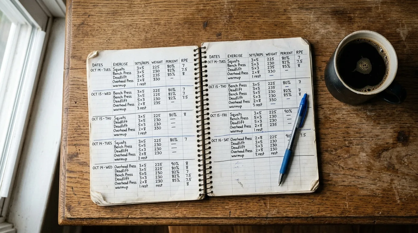 Barbell training for masters lifters using 5/3/1